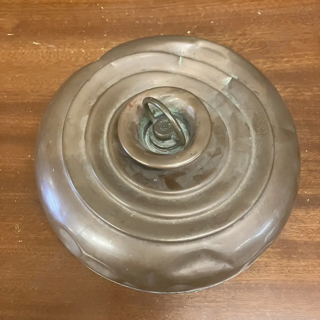 Antique Warranted Solid Copper Hot Water Bottle / Bed Warmer Image 1++
