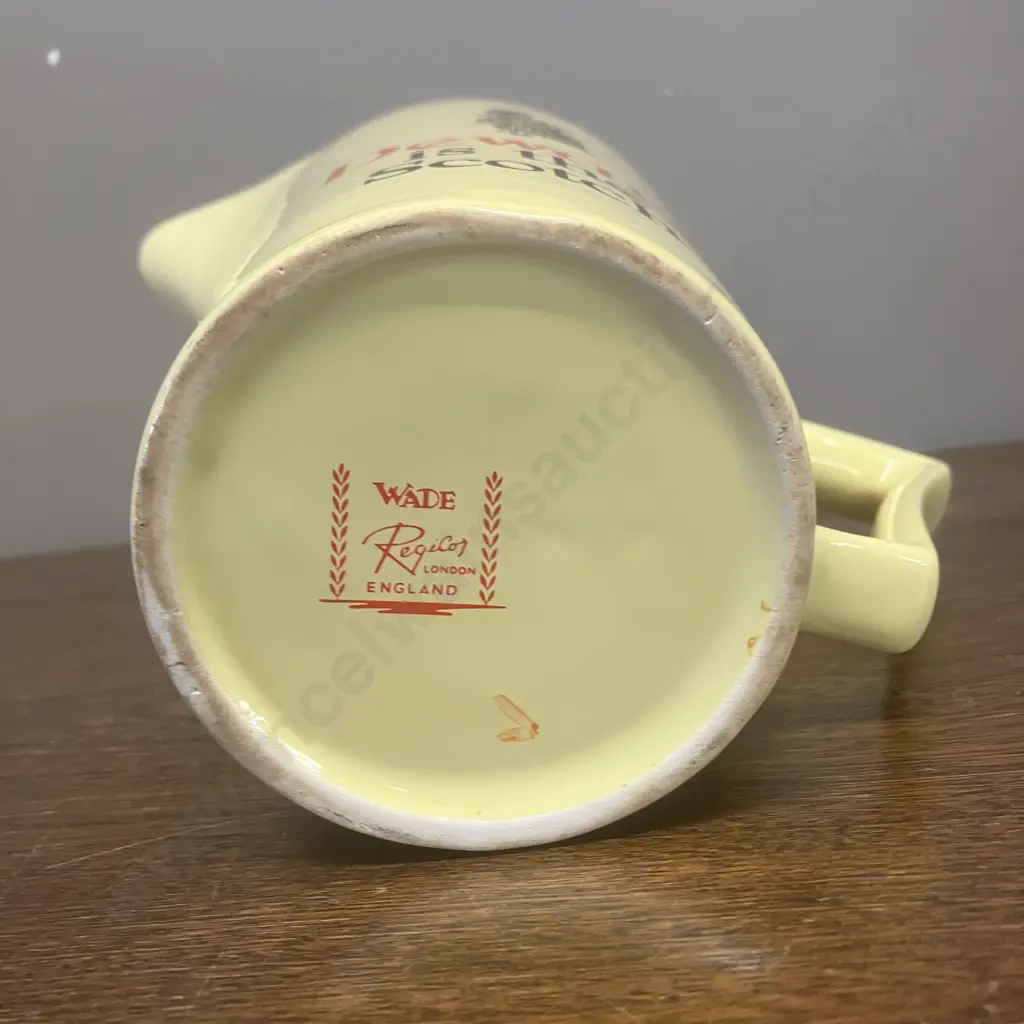 Vintage "Dewar's Is The Scotch" Whisky Water Jug - Wade England. H16.5cms Image 1++