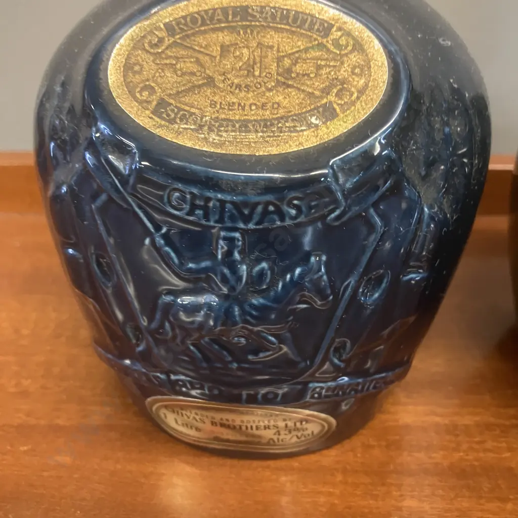 Chivas Brothers "Royal Salute" Scotch Whiskey Decanter - Bottles x 3 Image 1++