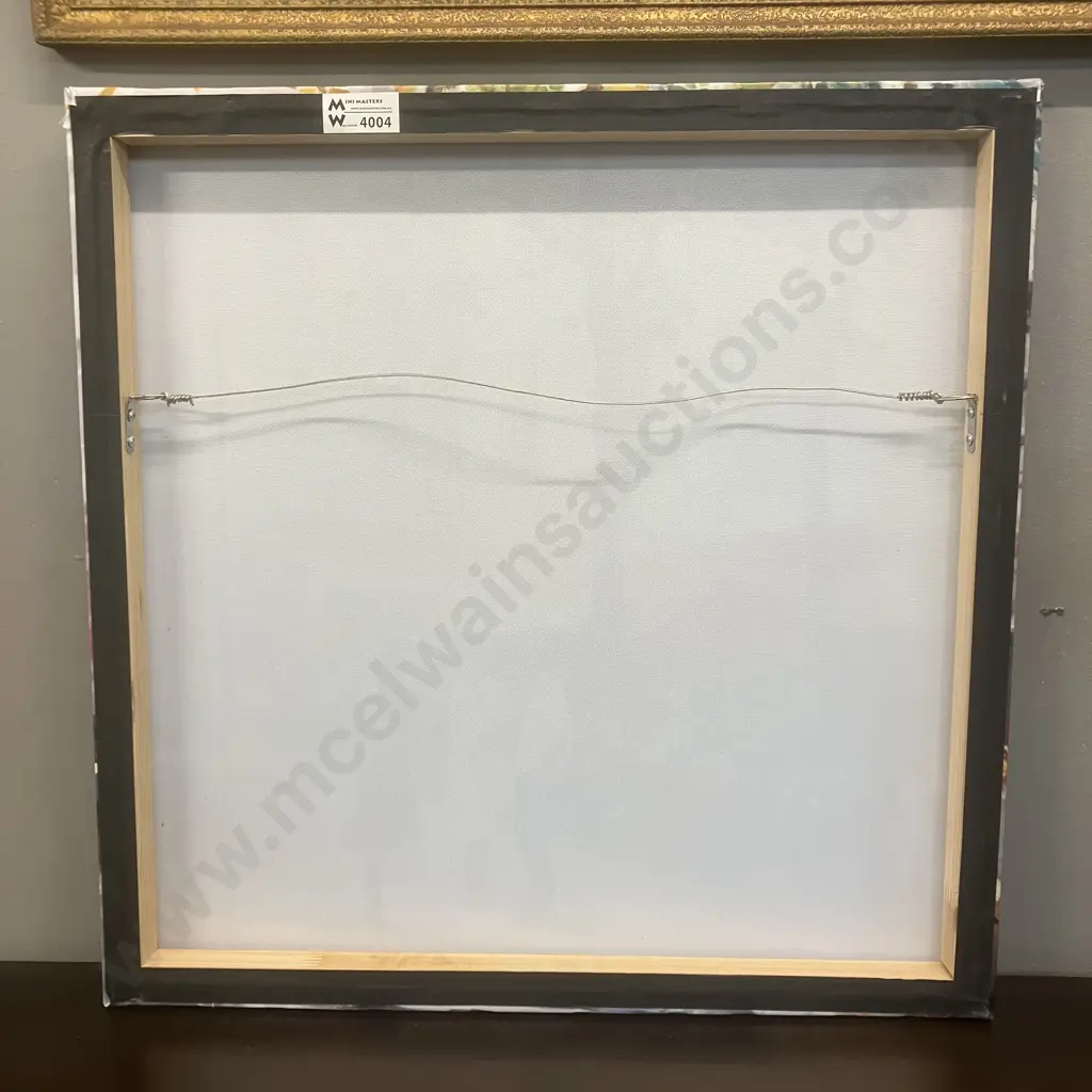 French Cafe Scene Canvas Print. 50 x 50cm Image 1++