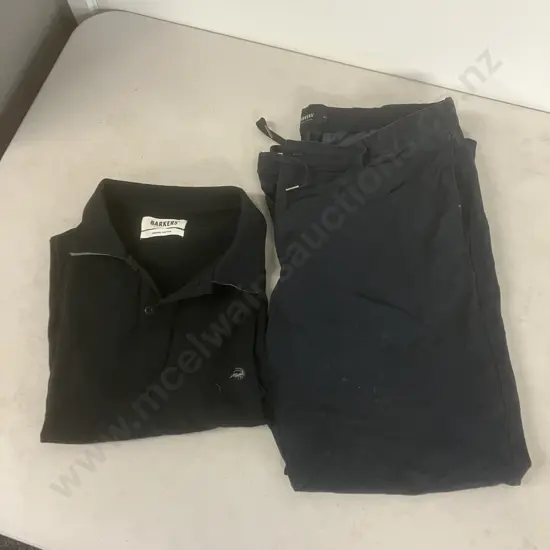 Barkers Size XL Pants & Polo Tee Shirt