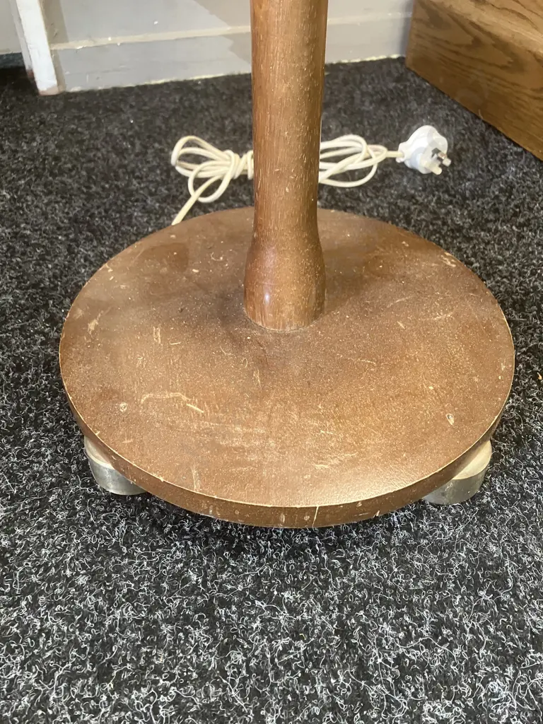 Retro Scandinavian Style Floor Lamp. H155cm (Shade As Found) Image 1++