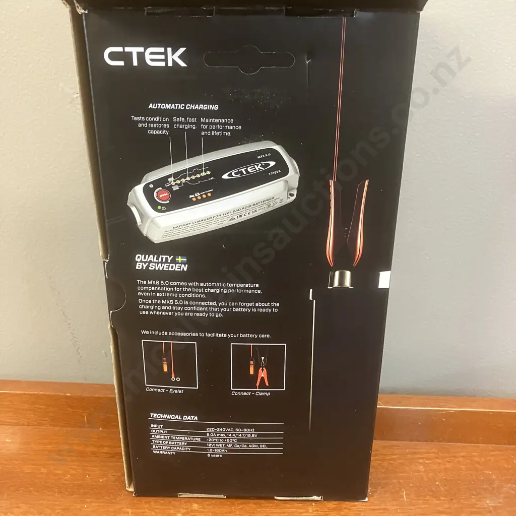 CTEK Battery Charger 12v 5 Amp 8 Stage - MXS5.0 Image 1++
