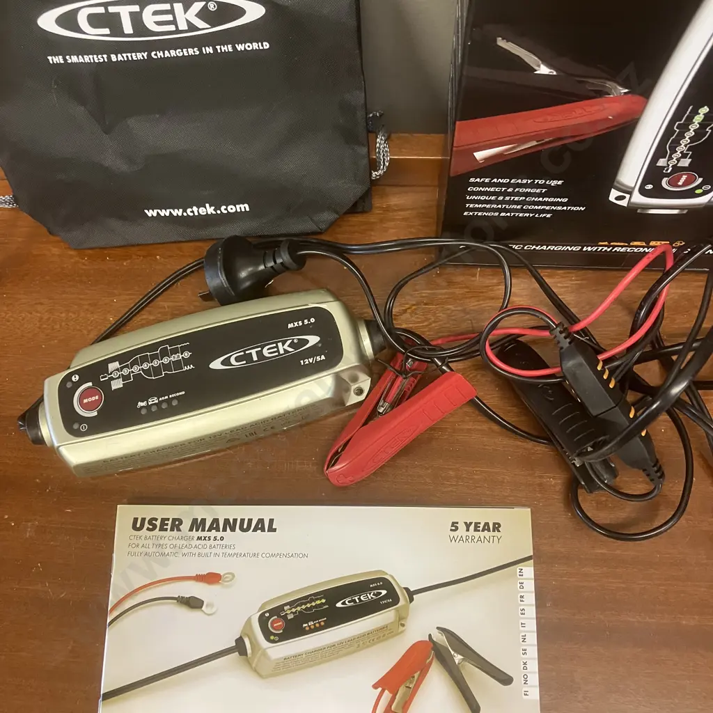 CTEK Battery Charger 12v 5 Amp 8 Stage - MXS5.0 Image 1++