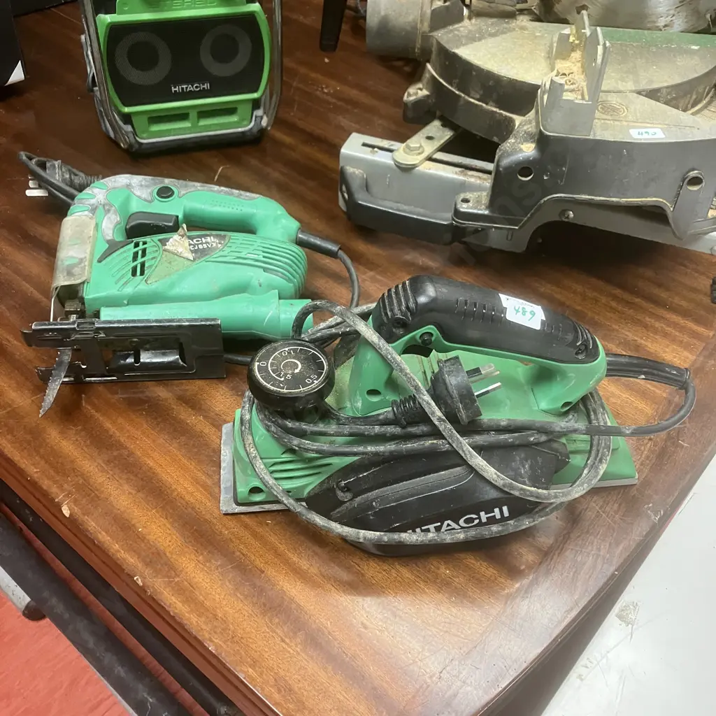 Hitachi Koki 82mm 580W Electric Planer P20ST & Hitachi Koki 65mm Jigsaw FCJ65V3 Image 1++