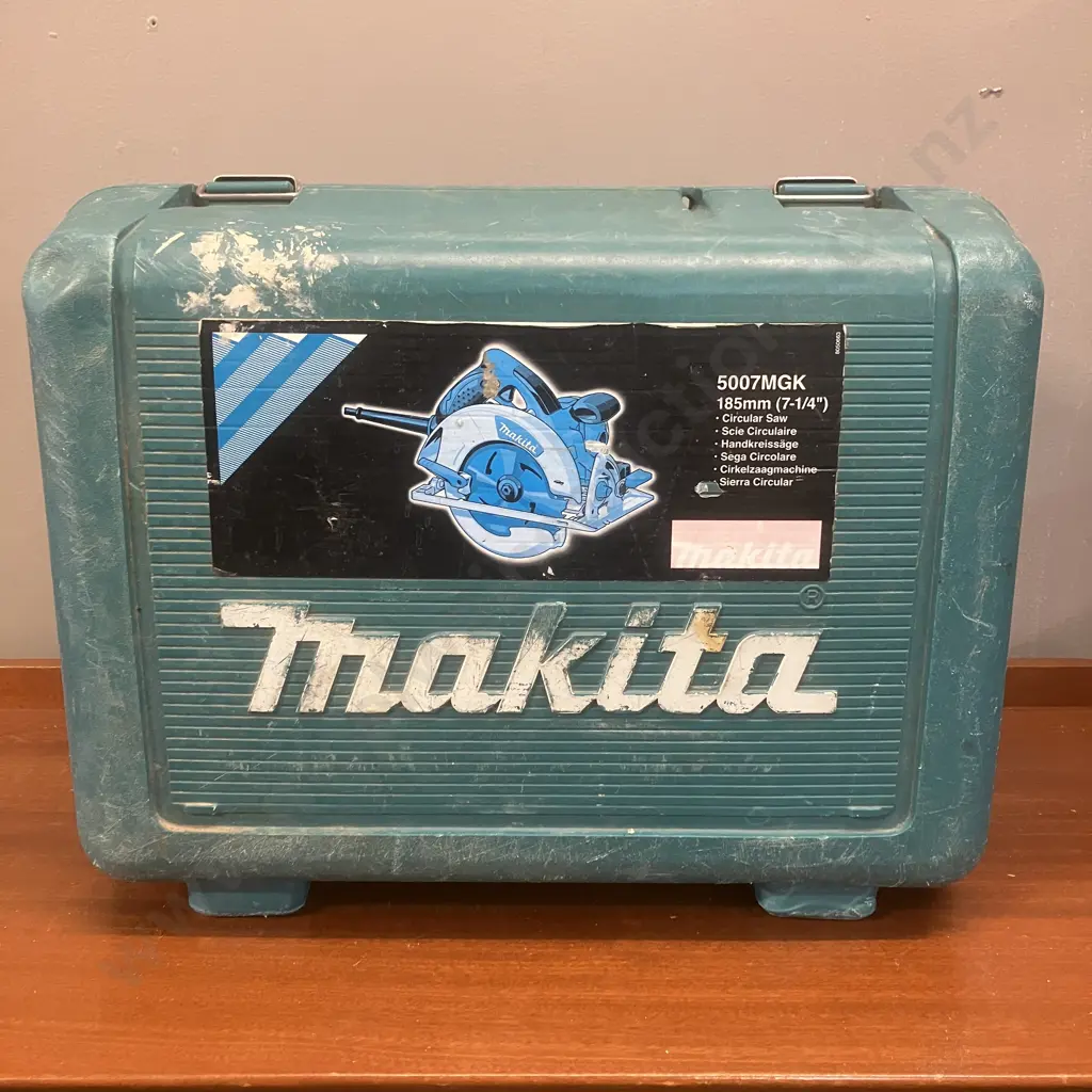 Makita 5007MGK 185mm (7-1/4") Circular Saw With New Blade In Moulded Case Image 1++