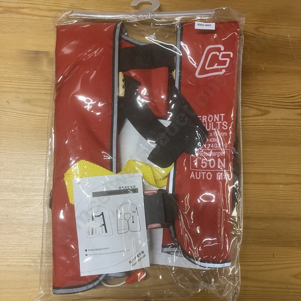 New 150N Auto/Manual Inflatable Adults Life Jacket Image 1++