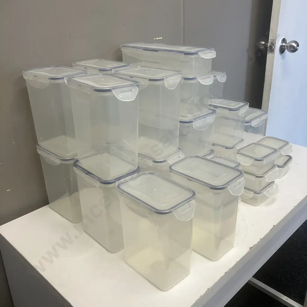 Assorted Lock & Lock Plastic Containers With Lids Image 1++