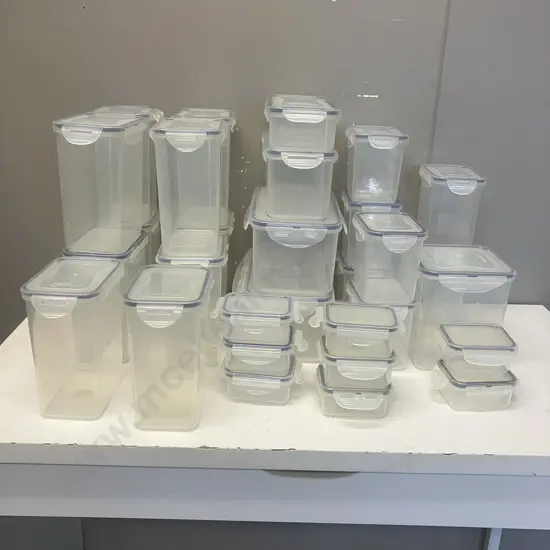 Assorted Lock & Lock Plastic Containers With Lids