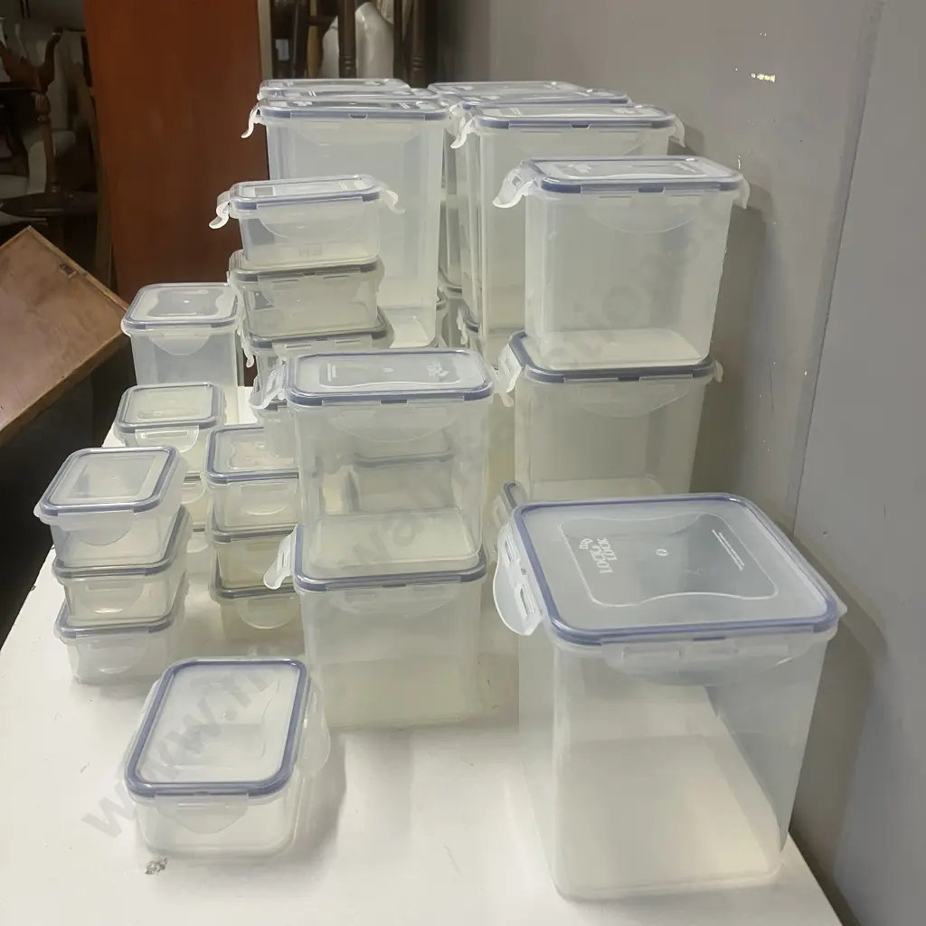 Assorted Lock & Lock Plastic Containers With Lids Image 1++