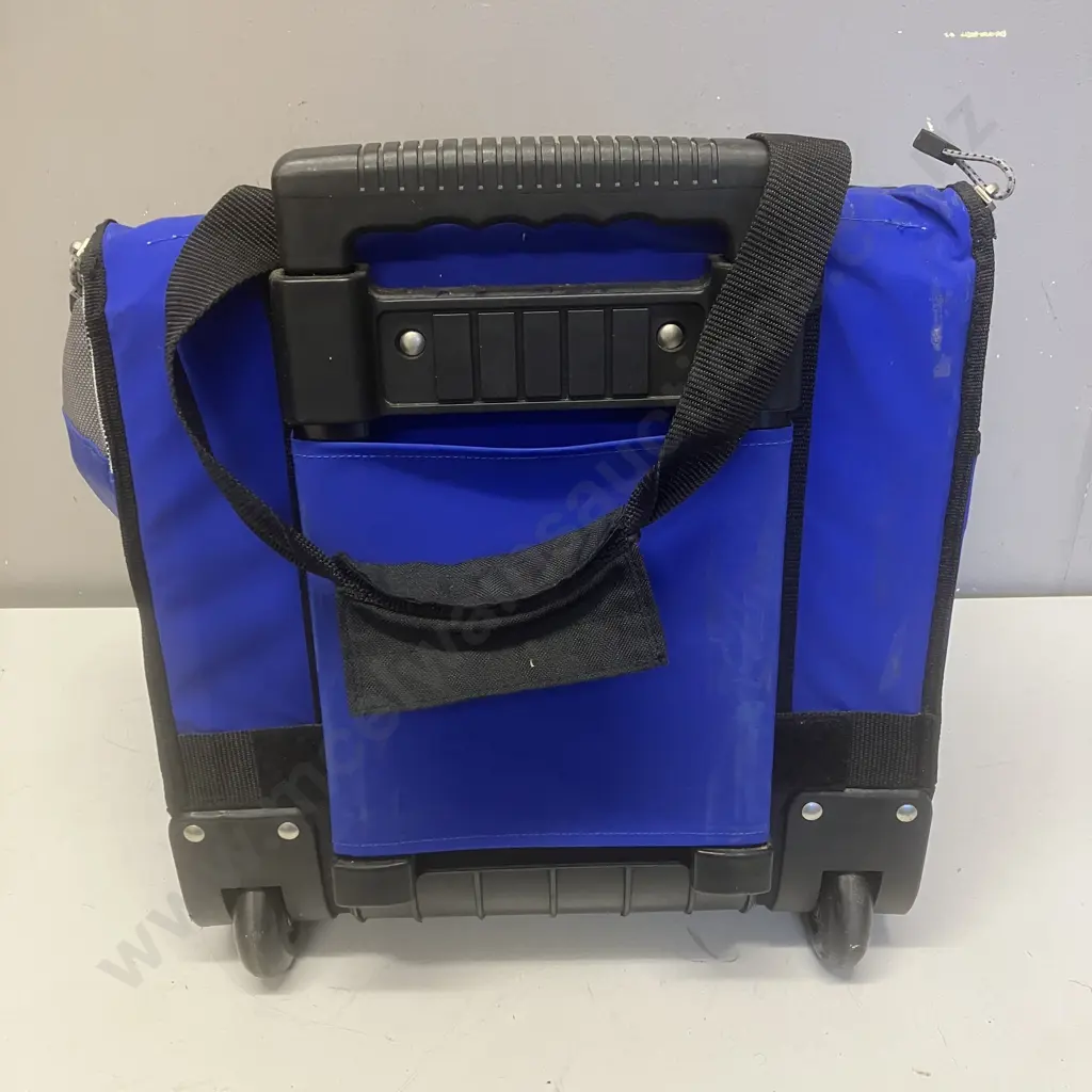 Insulated Rolling Travel Cooler With Cup Holders Image 1++