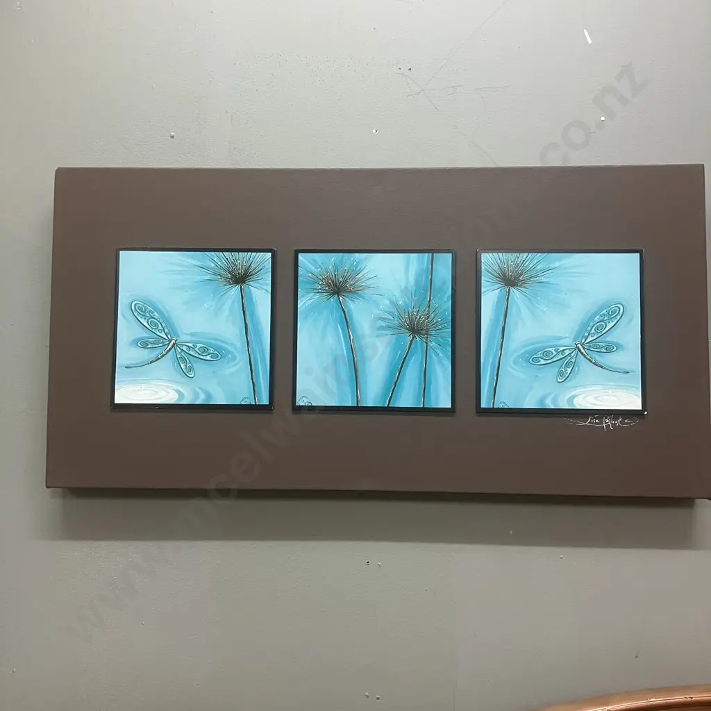 Set of Three Dragonfly Art Prints Image 1++
