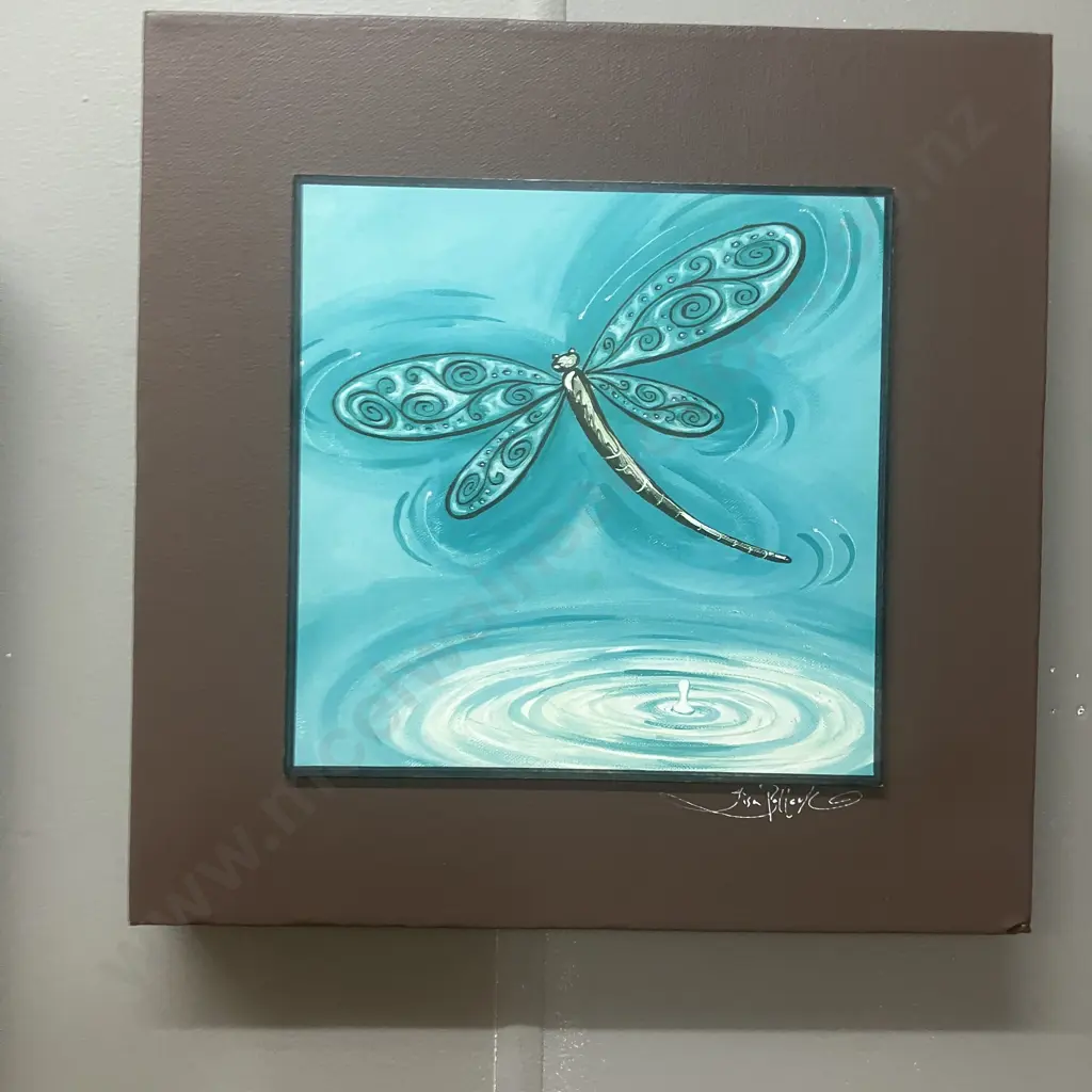 Set of Three Dragonfly Art Prints Image 1++