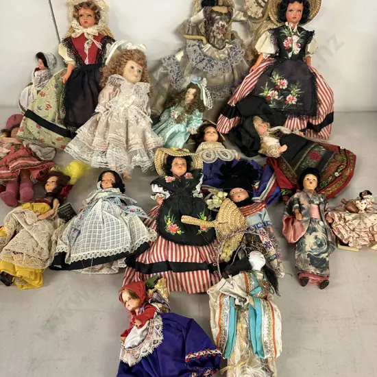 Selection Of Vintage Costume Dolls Of The World