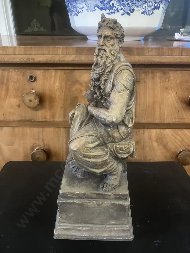 Michelangelo's Moses Statue 46cm High Figurine Image 1++