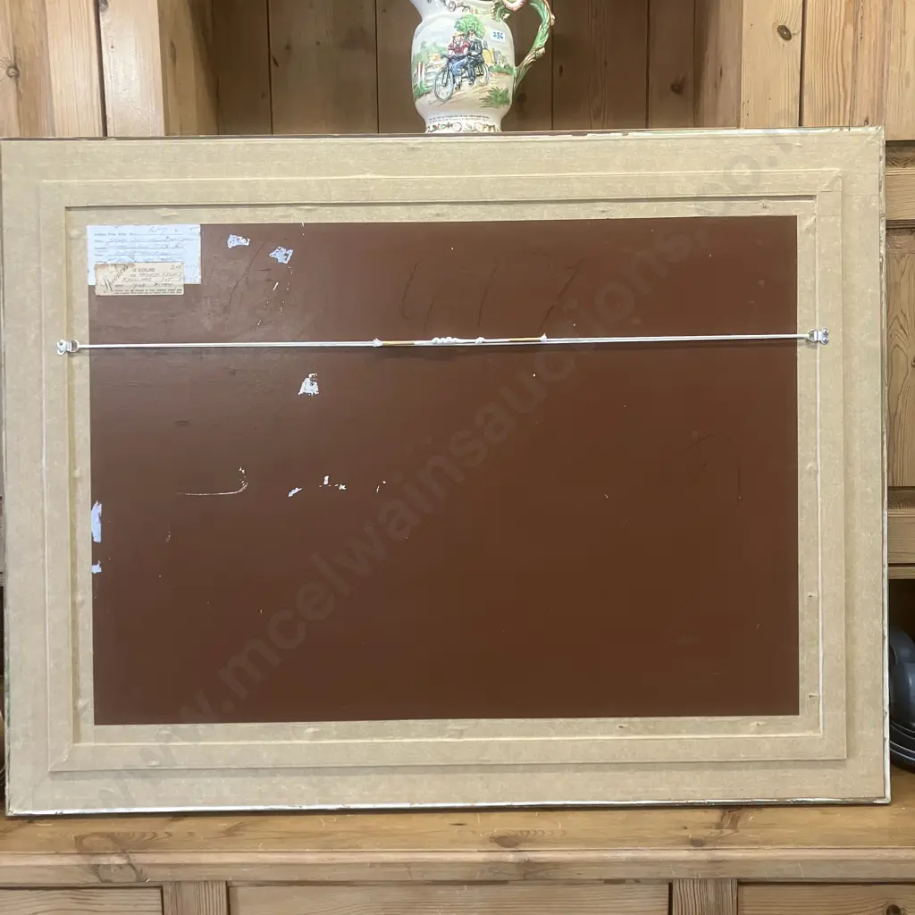 Rodger Harrison "Storm Light Wellington Harbour" 1968? Signed Original. 78 x 101cm Image 1++