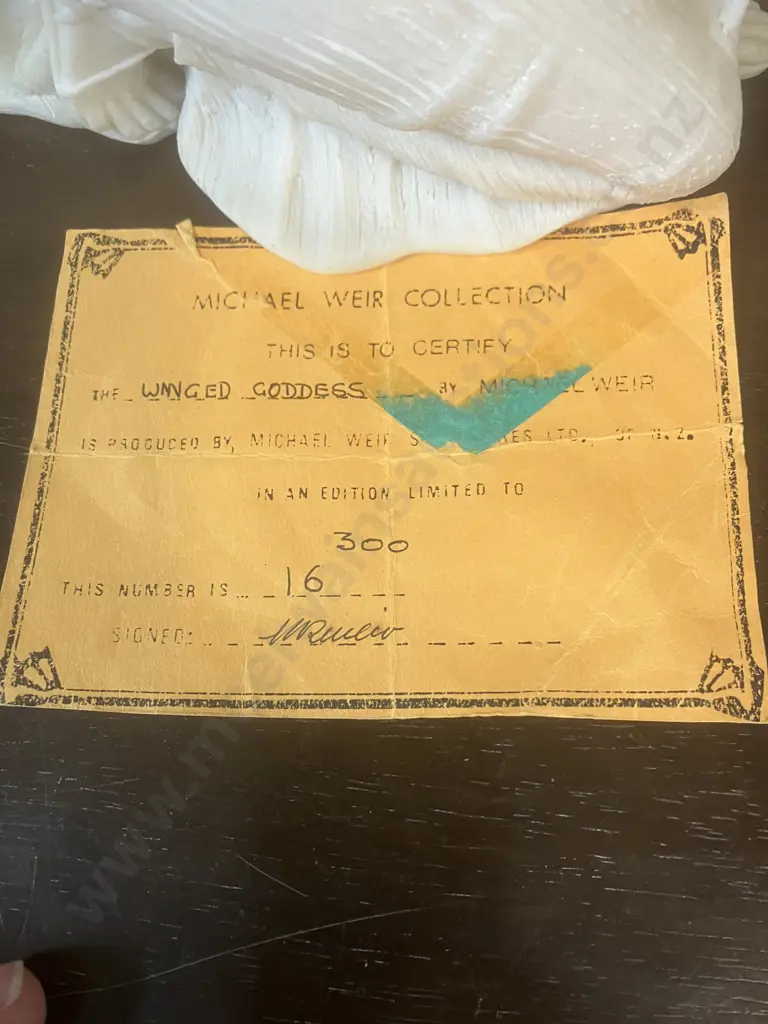 Michael Weir Collection "Winged Goddess" Sculpture Limited Edition 16 / 300 With COA. H29.5 x 53cm Image 1++