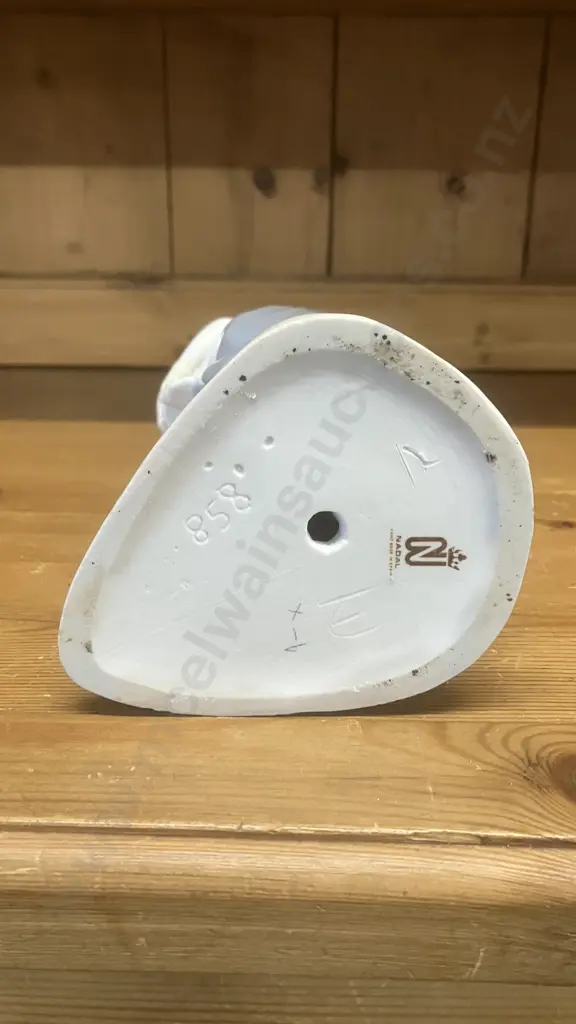 Nadal Porcelain Figurine Girl With Flowers, Spain. H28cm Image 1++