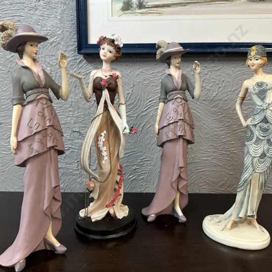 Selection Of Elegant Lady Figurines 