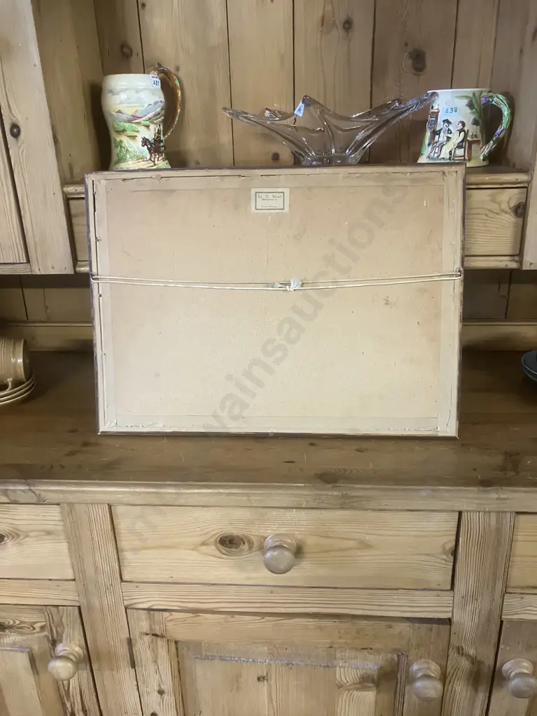 J Mayclair (1900-1950) 'Whangarei Heads' Framed Oil On Board. Signed Bottom Left. 39.5 x 55cm Image 1++