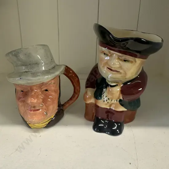 Staffordshire Shorter & Sons & Sterling Toby Jugs
