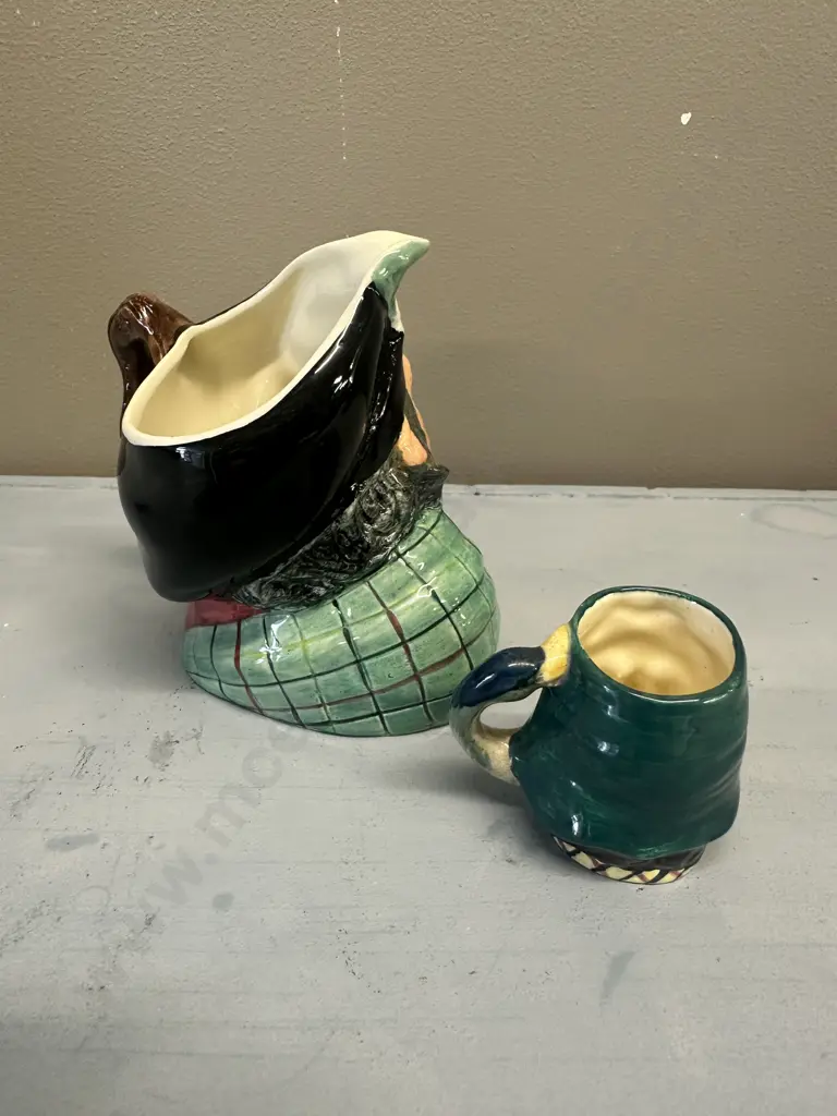 Kelsboro Ware 'Auld Mac' Character Jug & Miniature Pirate Image 1++