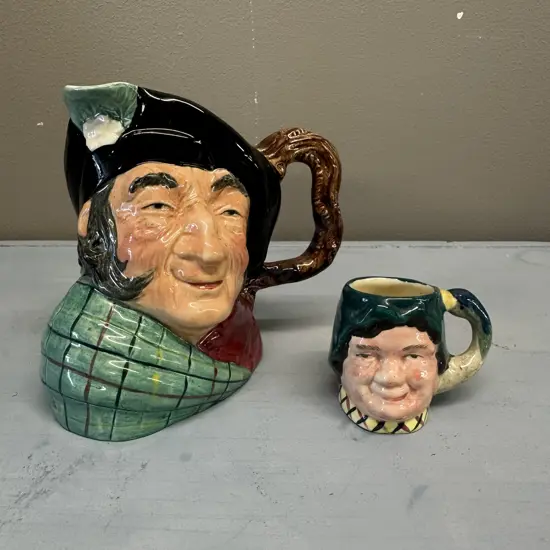 Kelsboro Ware 'Auld Mac' Character Jug & Miniature Pirate