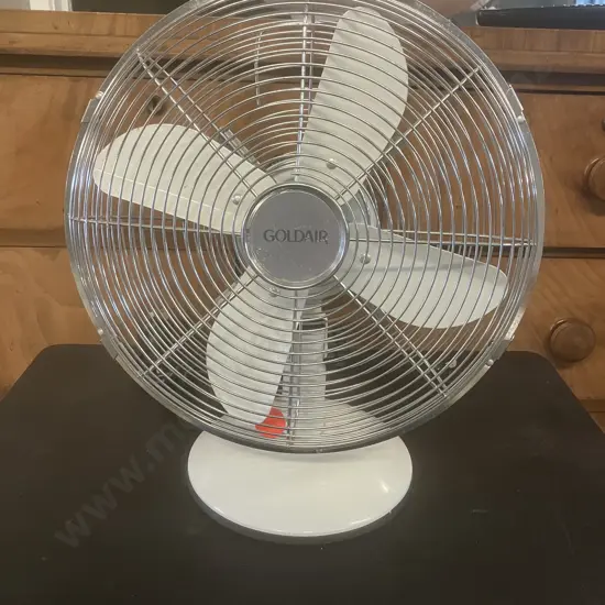 Goldair 30cm Metal Desk Fan White FT-30MC