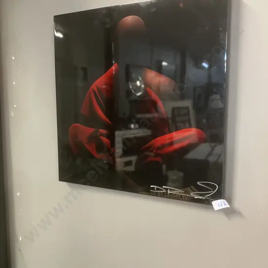 Dr Airbrush Mediating Monk Artwork. 30 x 30cm