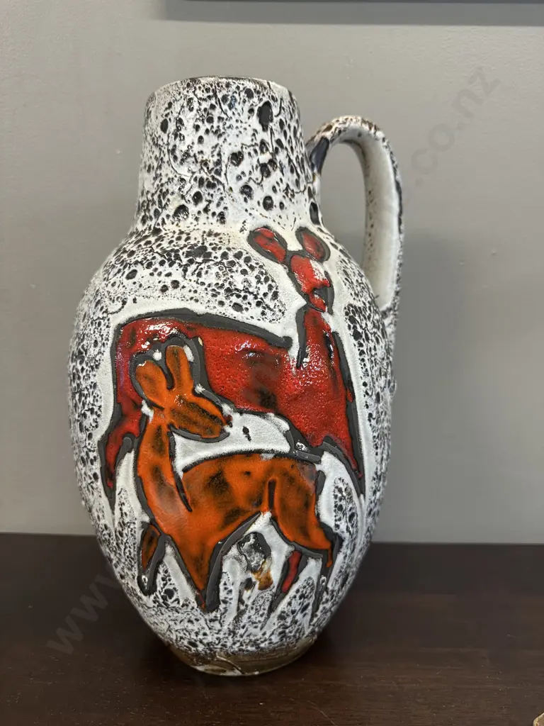 Vintage West German Floor Vase #279-38 (af to handle) H39cm. Image 1++