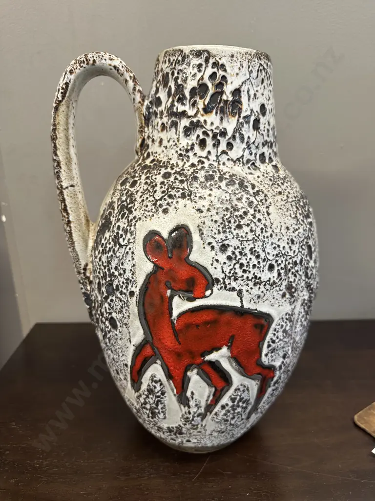 Vintage West German Floor Vase #279-38 (af to handle) H39cm. Image 1++