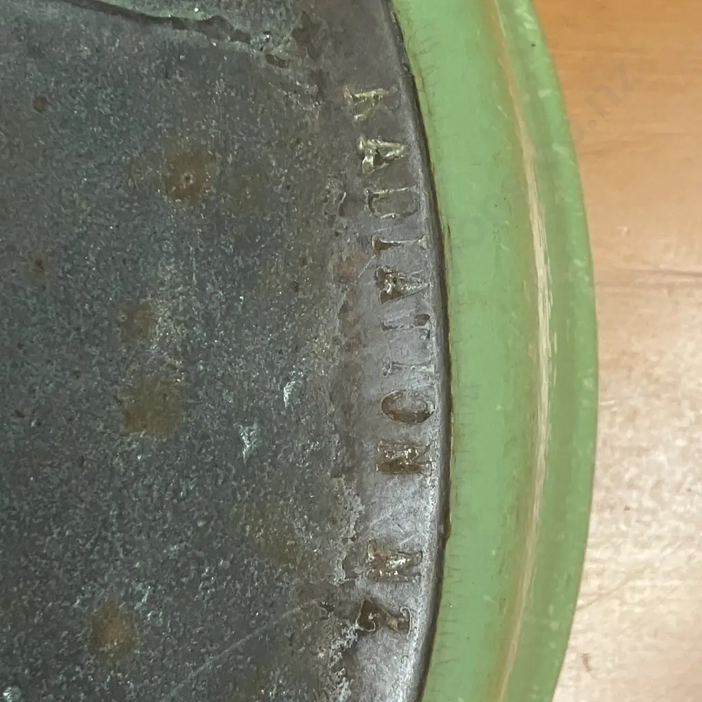 Vintage Radiation ware / Ranzware  New Zealand Made Enamelled Cast Iron Lidded Oval Casserole Dish Image 1++