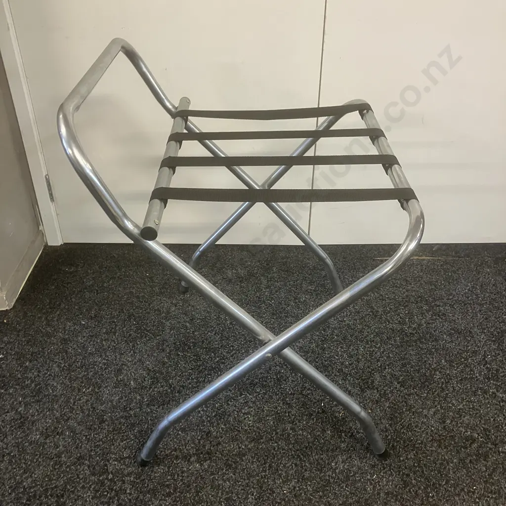 Chrome Folding Luggage Rack Image 1++