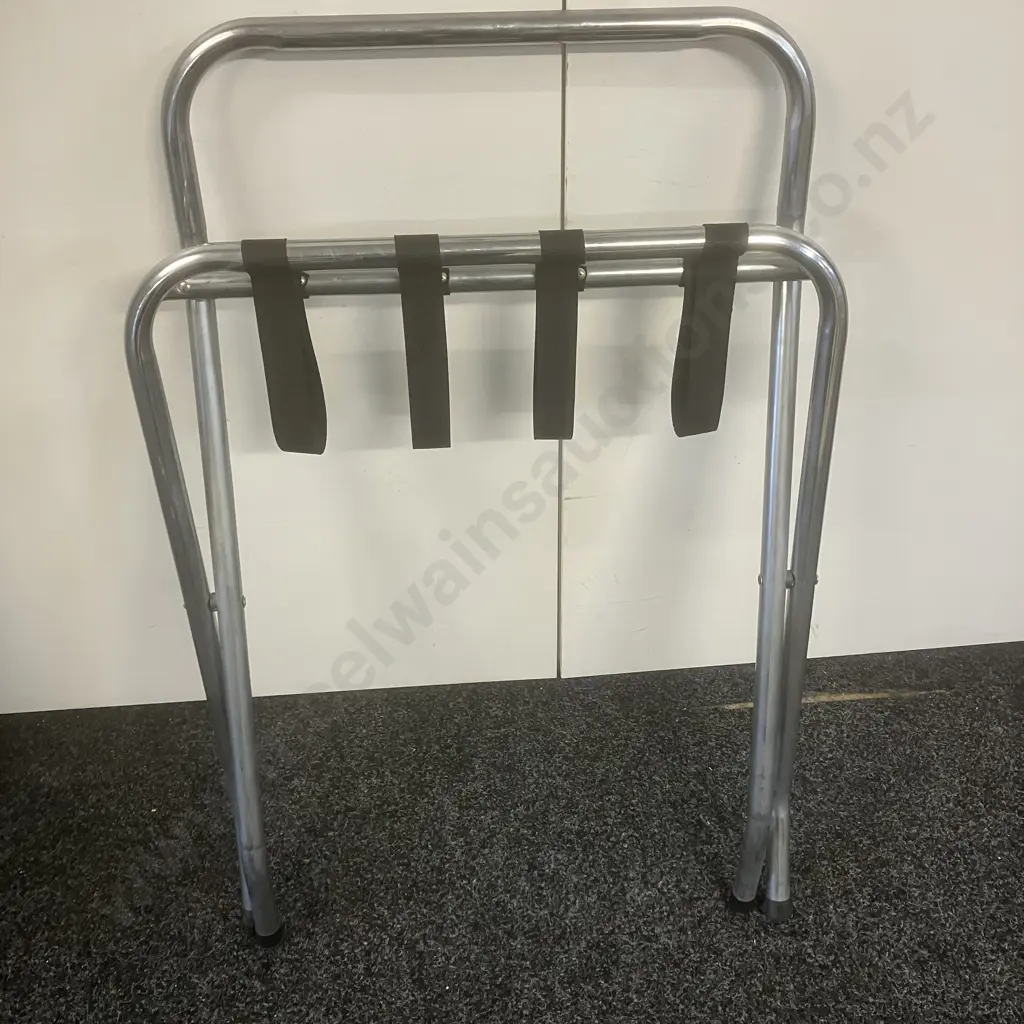 Chrome Folding Luggage Rack Image 1++