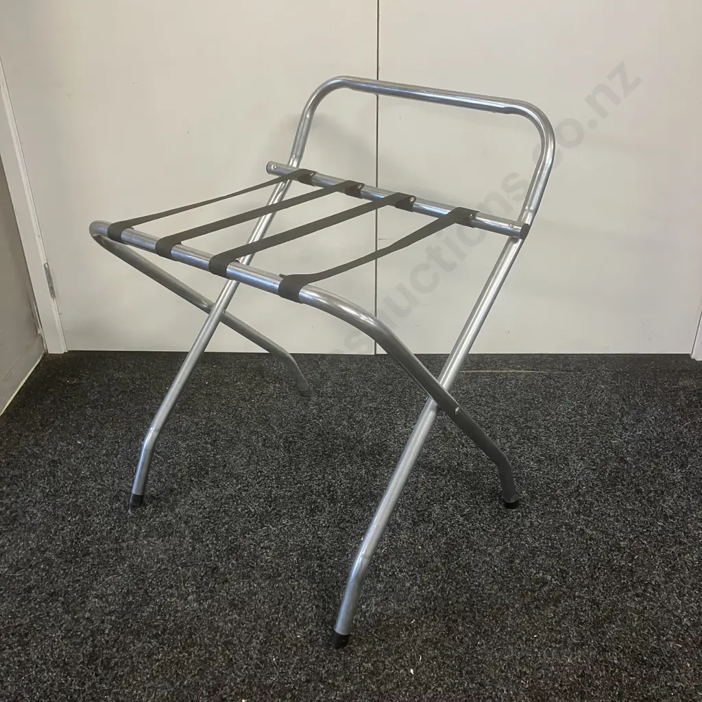 Chrome Folding Luggage Rack Image 1++