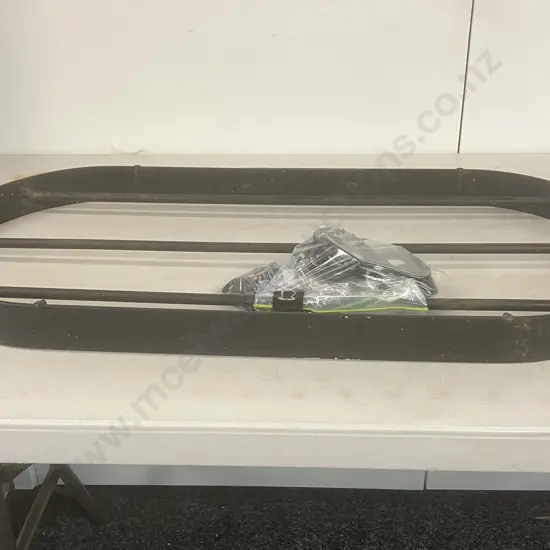 Black Steel Oval Ceiling Pot Rack With Chain & Hooks. H5 W83 D42.5cm