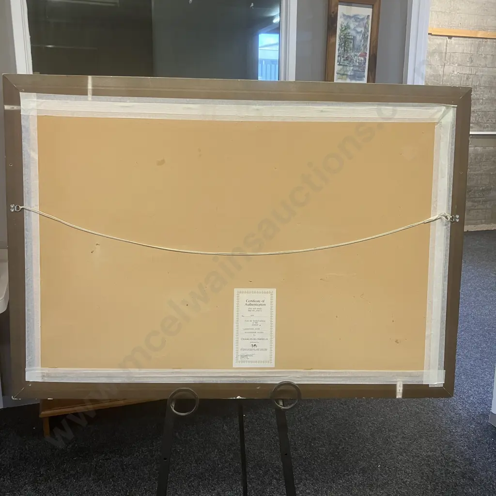 Charles Blomfield 'Greenstone River - Routebourne Valley' Print 408 of 500 With COA, Framed & Glazed 77 x 110cm Image 1++