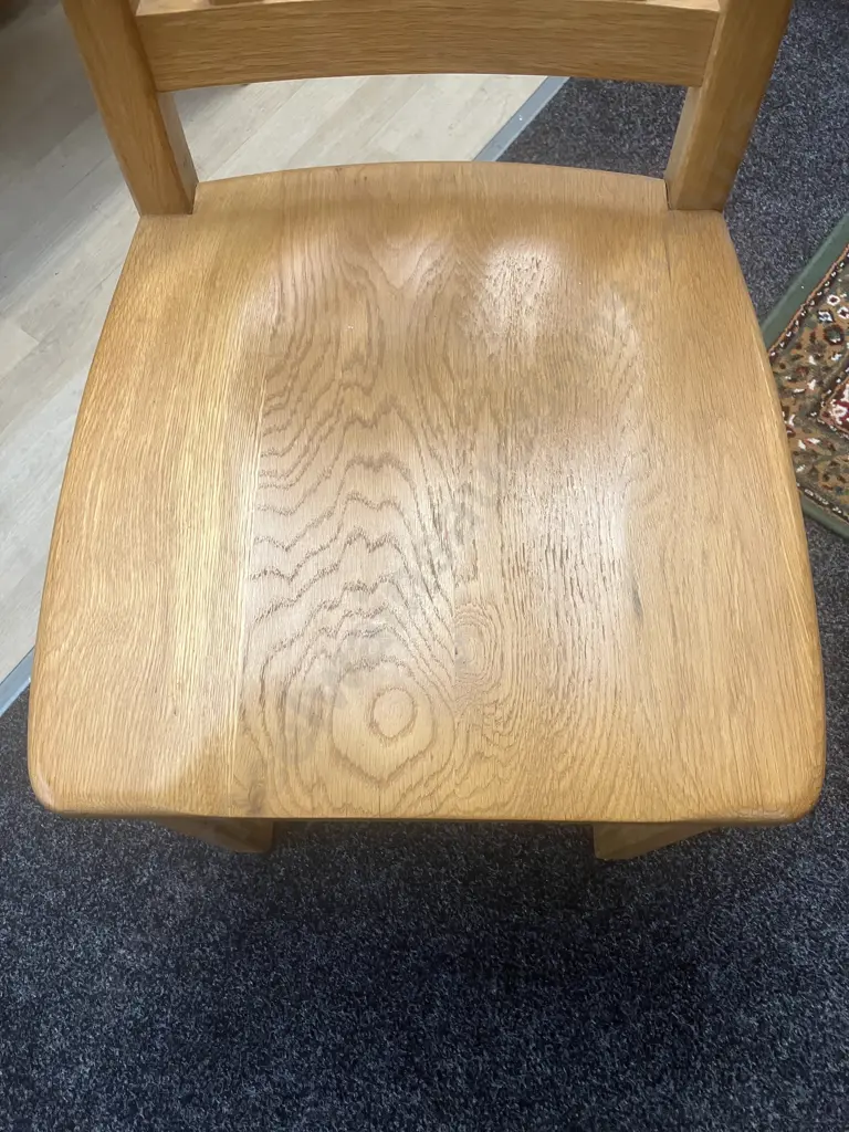 Early Settler Oak Hill Extension Dining Table With Six Early Settler Oak Hill Dining Chairs. H79 W180 D90cm Image 1++