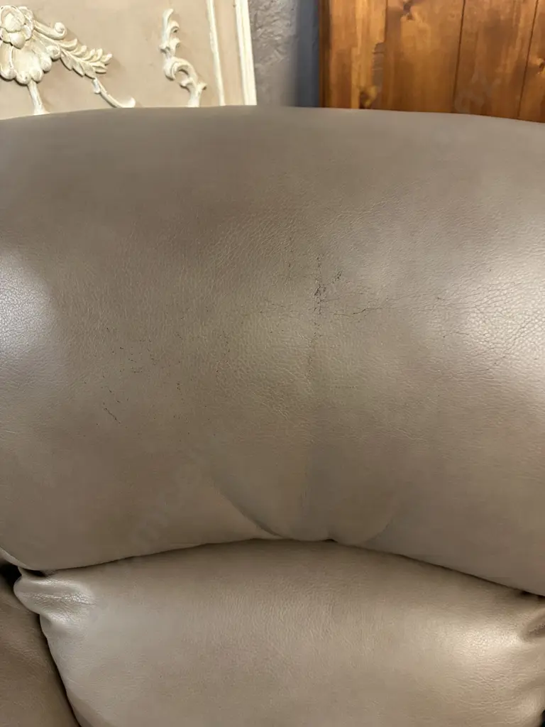 Mocha Leather Effect Recliner Armchair Image 1++