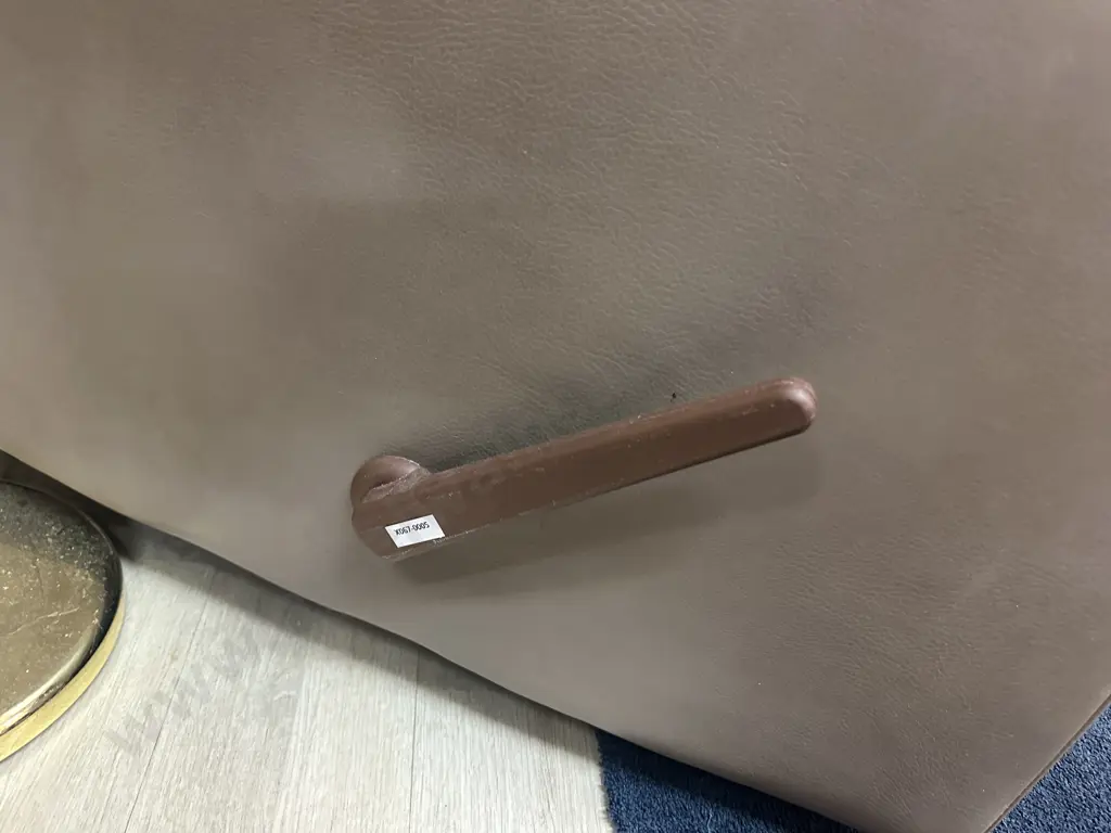 Mocha Leather Effect Recliner Armchair Image 1++