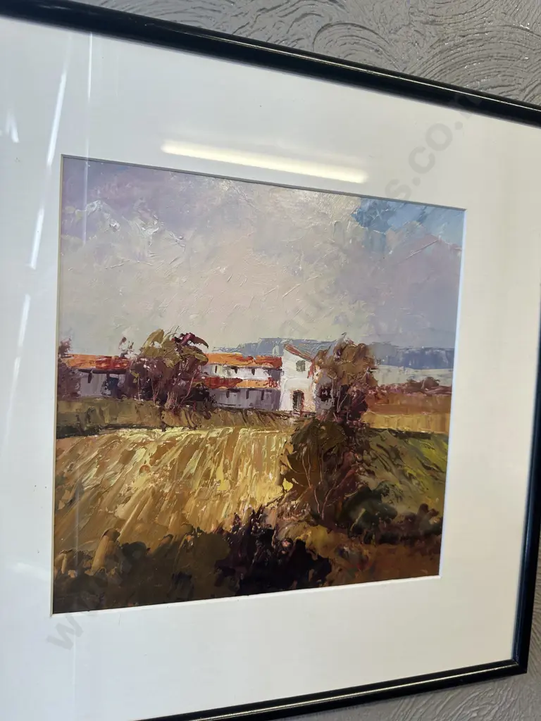 Wayne Sinclair "Tuscan Vineyards" Signed Original, Framed 41 x 41cm Image 1++