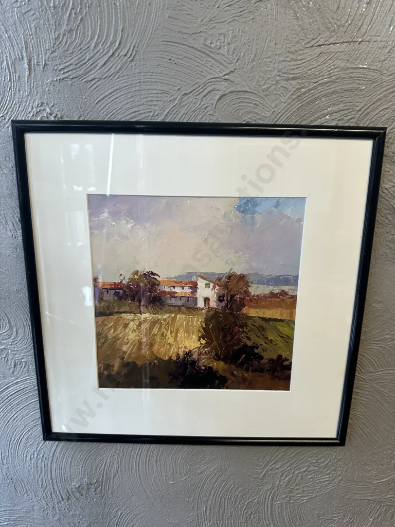 Wayne Sinclair "Tuscan Vineyards" Signed Original, Framed 41 x 41cm Image 1++