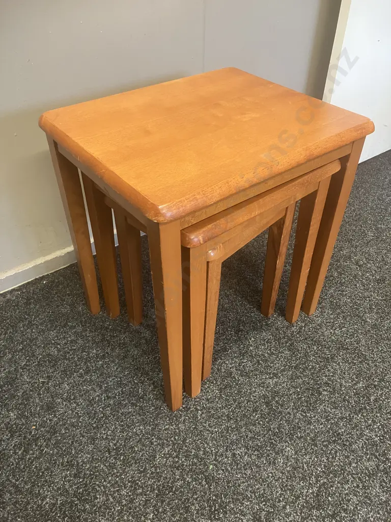 Nest of Three Side Tables - H40, 41 & 56cm Image 1++