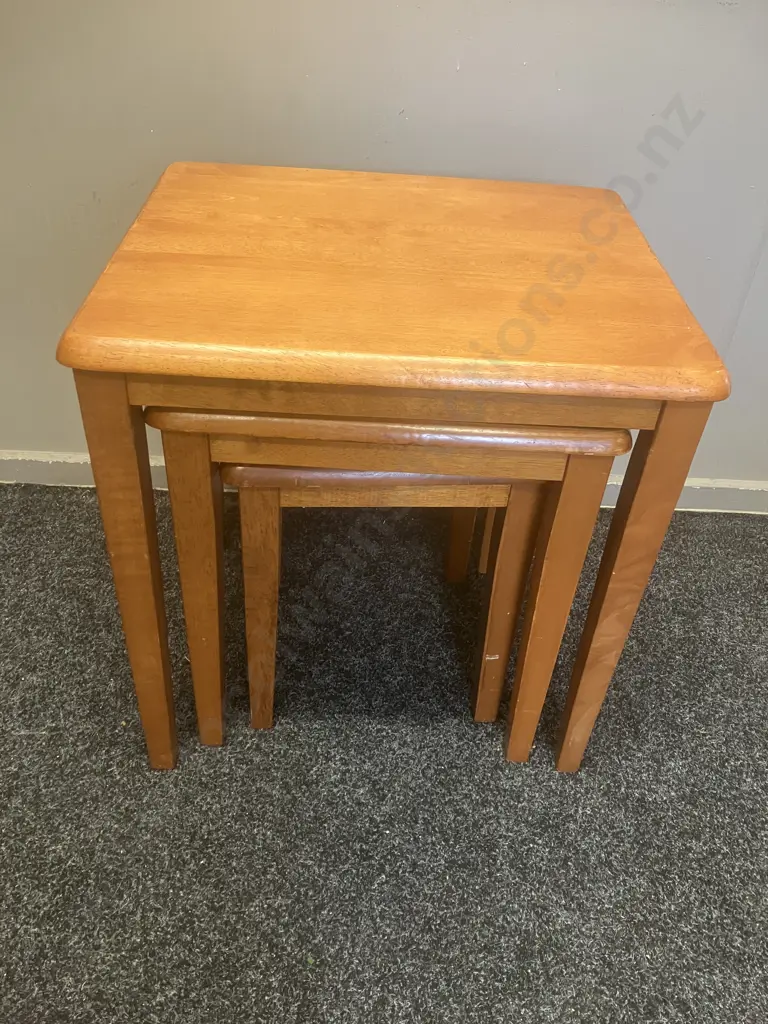 Nest of Three Side Tables - H40, 41 & 56cm Image 1++