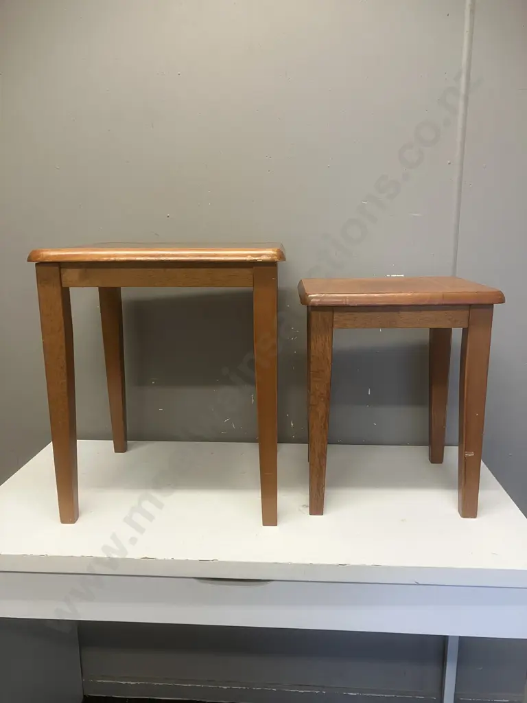 Nest of Three Side Tables - H40, 41 & 56cm Image 1++