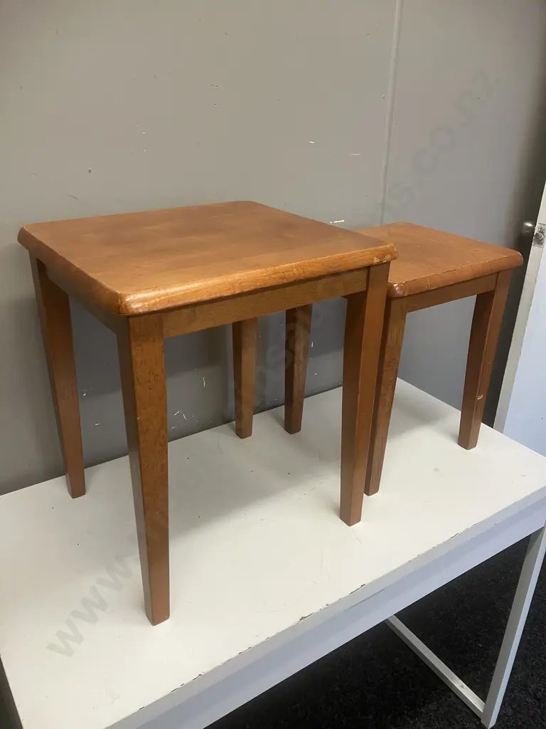 Nest of Three Side Tables - H40, 41 & 56cm Image 1++