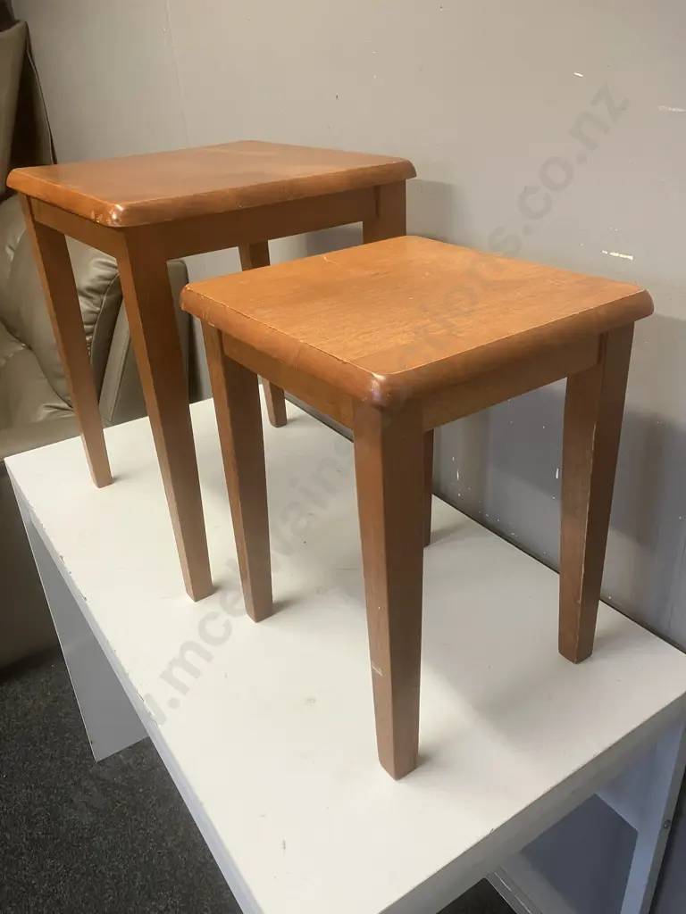 Nest of Three Side Tables - H40, 41 & 56cm Image 1++