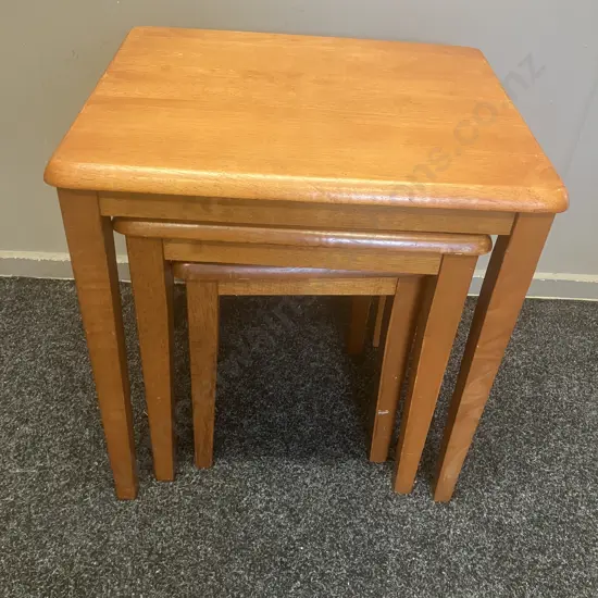 Nest of Three Side Tables - H40, 41 & 56cm