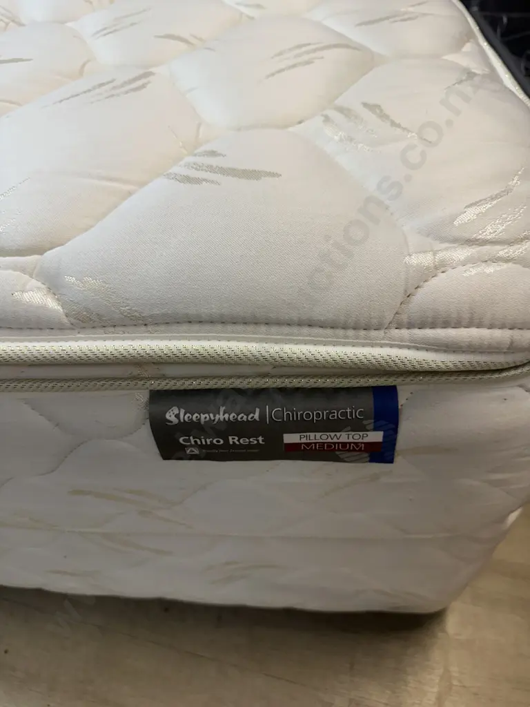 Sleepyhead Chiropractic Double Size Mattress & Base - Chiro Rest Pillow Top Medium. 200 x 135 Image 1++