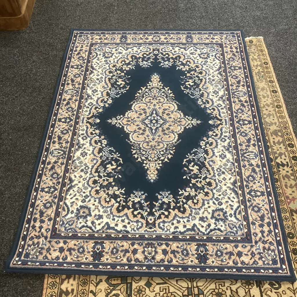 Blue & Beige Coloured Mat. 169 x 120cm Image 1++